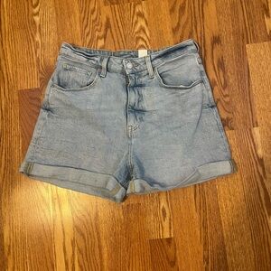 blue jean shorts
